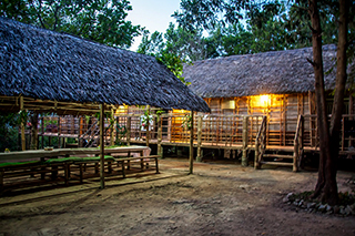longhouse by night