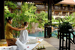 Massage au spa du Victoria Angkor Resort