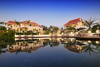 View of the Luang Say Residence from the pool