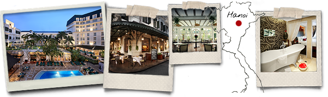 Polaroids et carte Metropole hotel Hanoi
